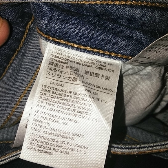 711 Levi's 26 Skinny Raw Cut Jeans 👖  26 x 25 - Picture 7 of 11